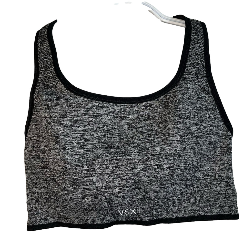 Victoria's Secret Reversible Black & Grey Sports Bra VSX Medium